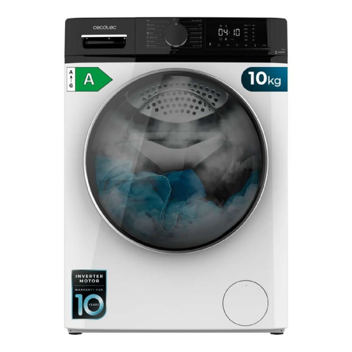Cecotec Lavadora de carga frontal Bolero DressCode 10610 Inverter A