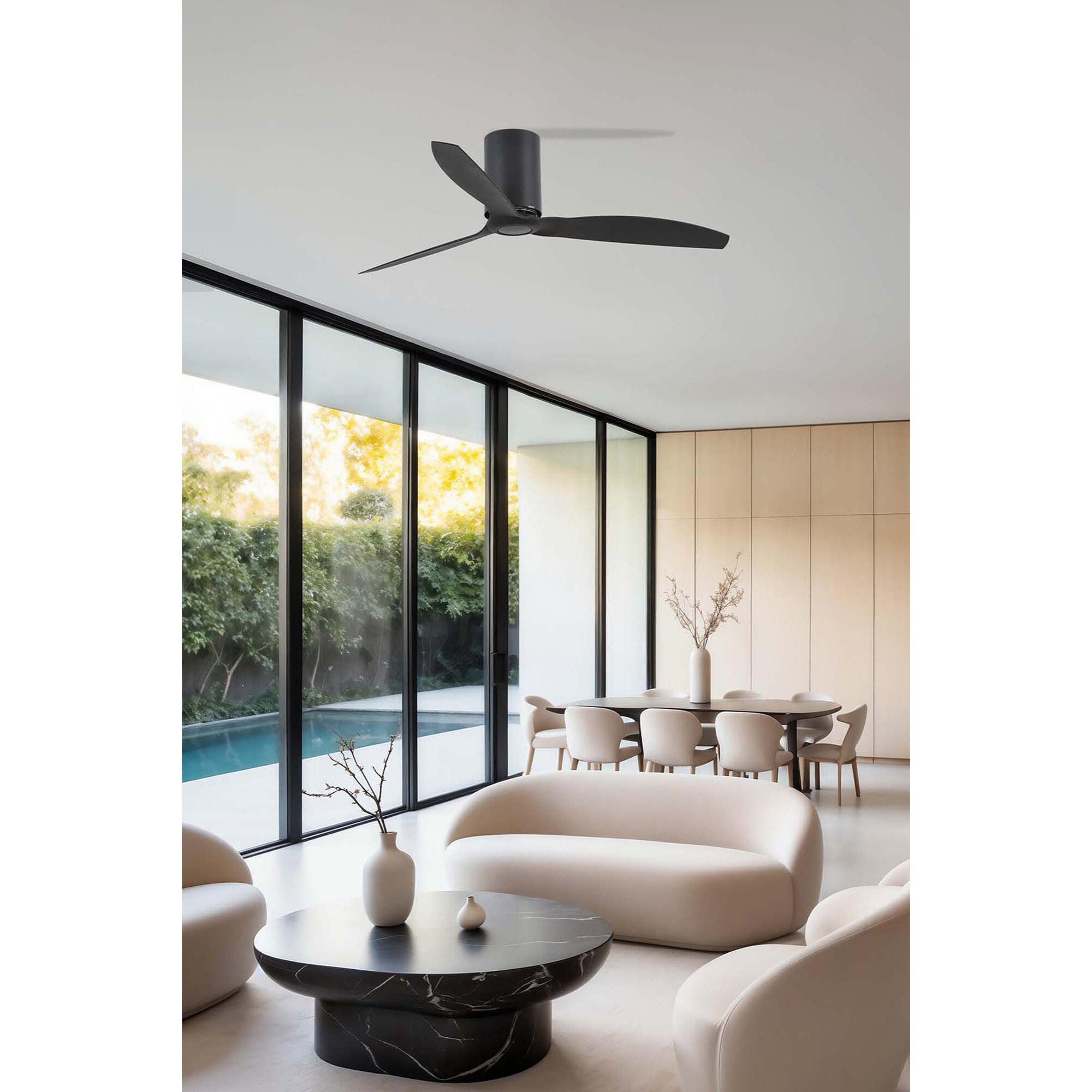 MINI TUBE FAN M LED Ventilateur noir mat DC