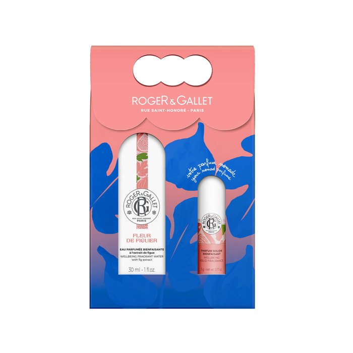 Fleur de Figuier - Coffret Eau Parfumée Bienfaisante 30ml et son Parfum Solide