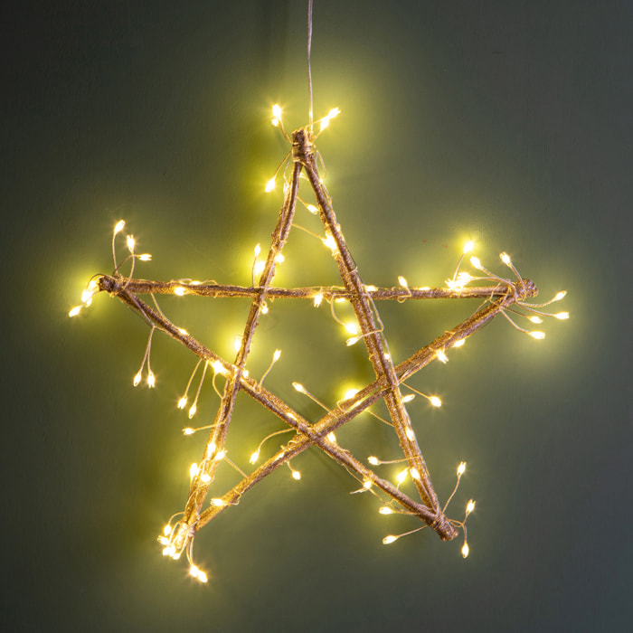 Stella legno - Pezzi 1 - 35xH35x8cm - Bianchi Dino SpA