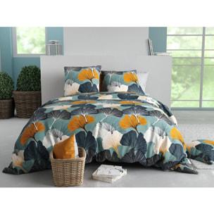 Parure housse de couette 100% coton 57fils + 2 taies