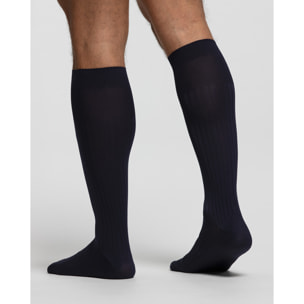 Calza lunga a coste in microfibra ultraresistente