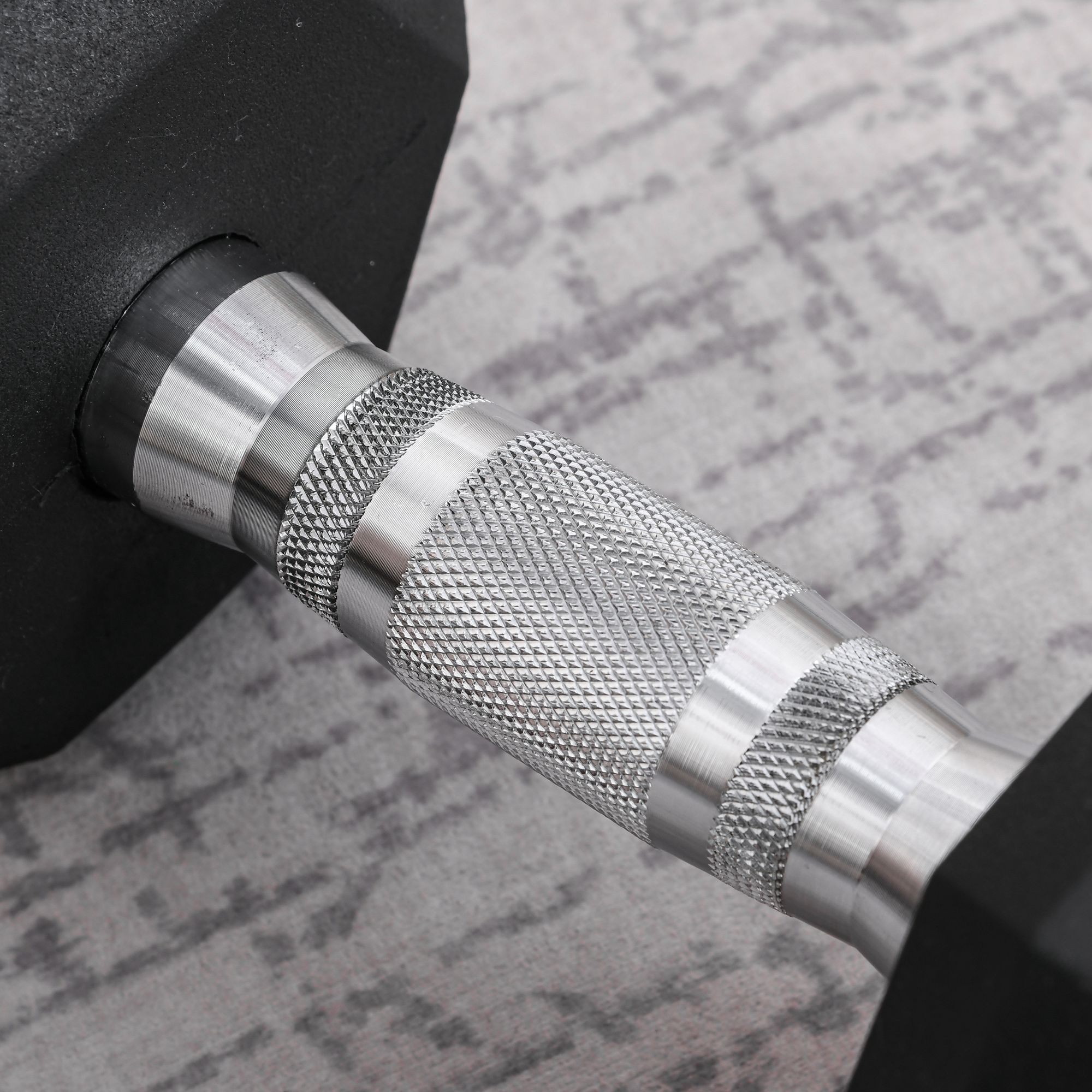 Haltère hexagonal 12,5 Kg - hexagon dumbbell musculation fitness - fonte caoutchouté