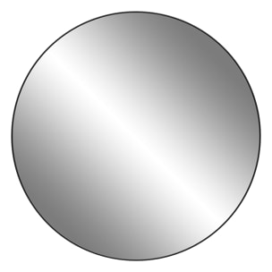 Well home - espejo redondo marco en metal ø110cm