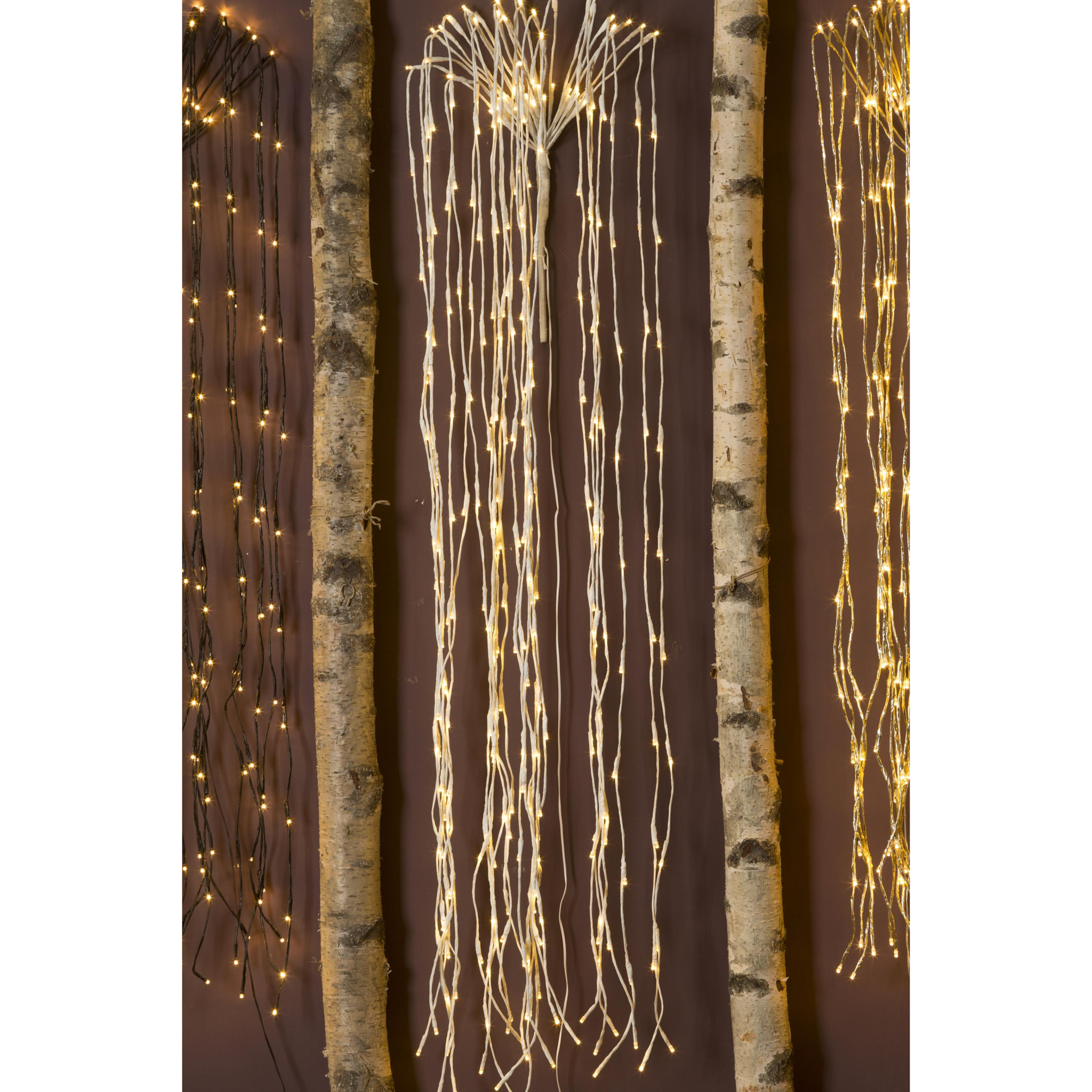 Cascata 300 Led esterno - Pezzi 1 - Colore Giallo - 50x160Hx30cm - Bianchi Dino