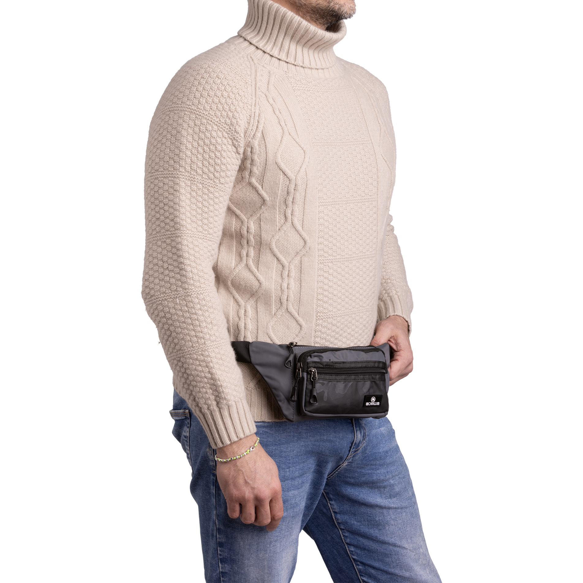 Marsupio  da uomo Textile Polyester 30x13x8 cm