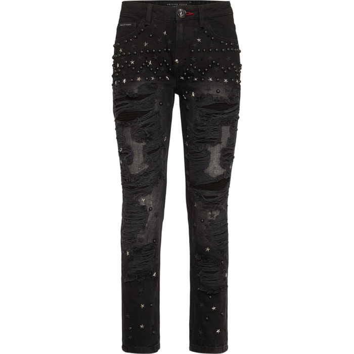 PHILIPP PLEIN Jeans Boyfriend Fit STARS