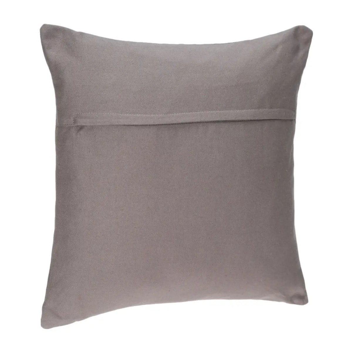 Coussin déhoussable coton gris 38x38cm