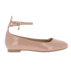 Marina Galanti Scarpe Donna Patent Hankle Strap Ballet Flat MG W24A047 Nude