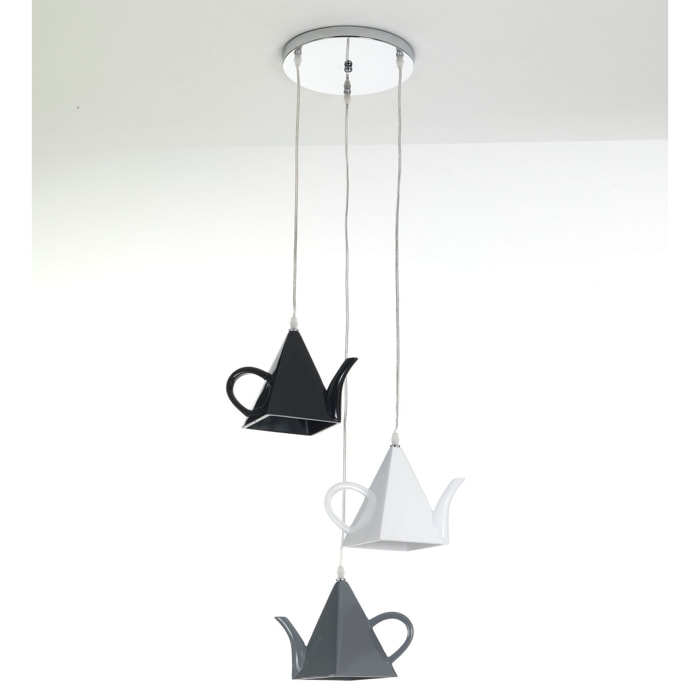 Suspension Tomasucci POT, en résine et acier