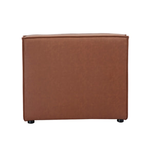 Module droit pour canapé en cuir marron SPLIT