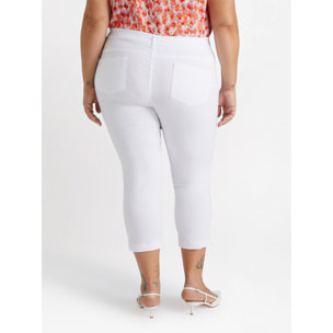 Fiorella Rubino - Pantalones capri de cinco bolsillos - Blanco