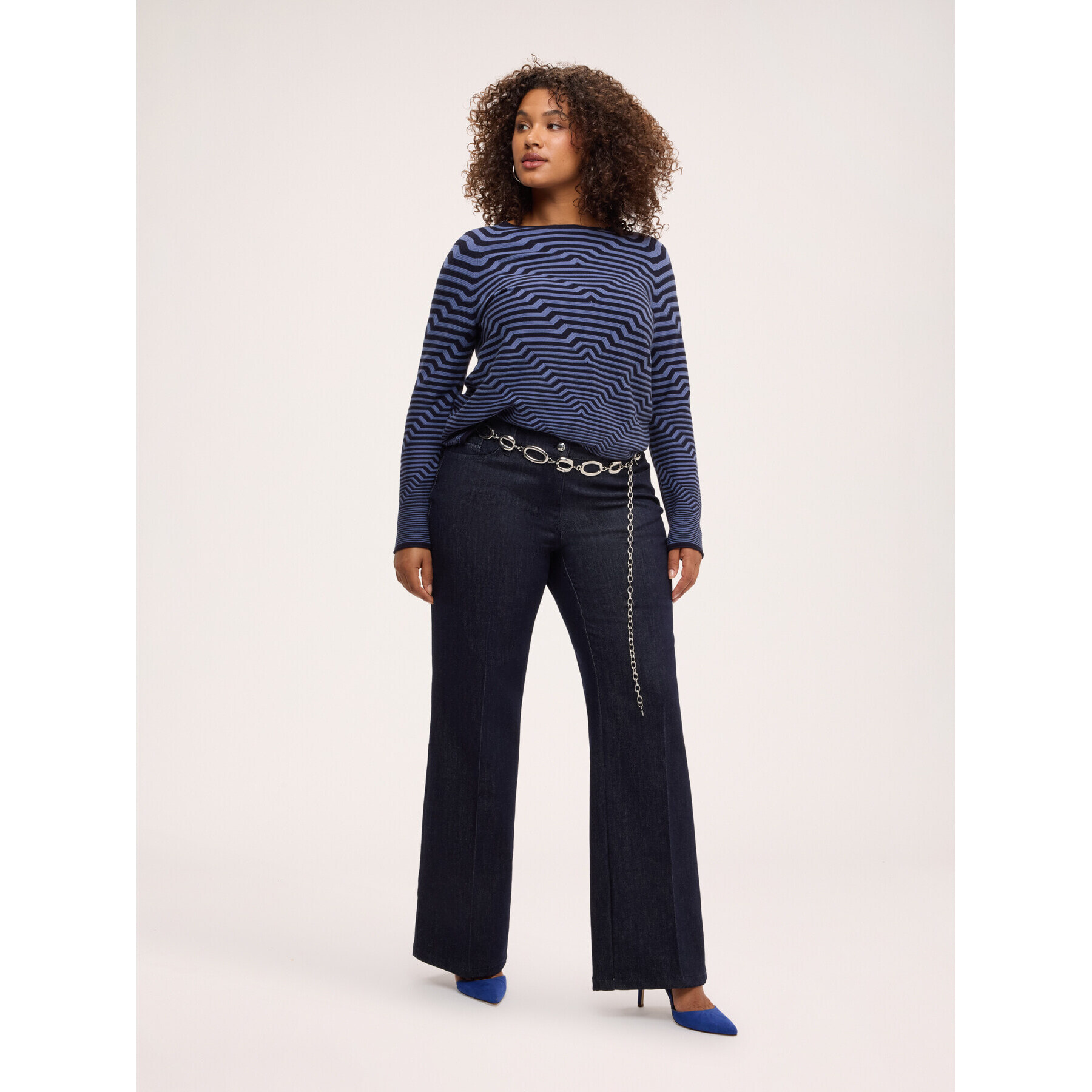 Fiorella Rubino - Jeans Straight lavaggio rinse - Blu