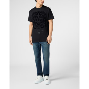 PHILIPP PLEIN Printed Round Neck T-Shirt Dragon