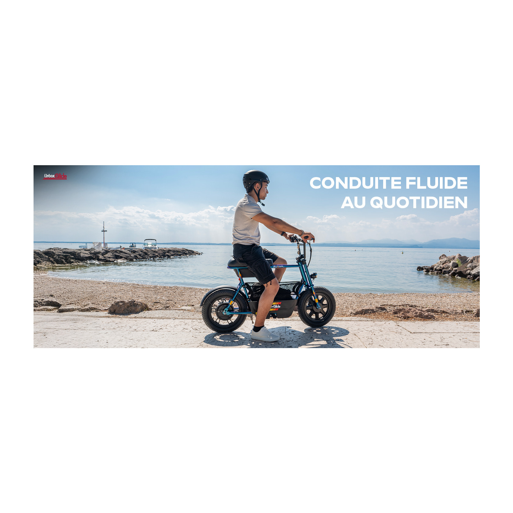 Draisienne Électrique UrbanGlide Thunder 160, 25 km/h, Autonomie 30 km, Roues 16 pouces Fat Tire, Freins à disque, Écran Batterie, Adulte