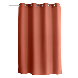Rideau uni à oeillets - Terracotta