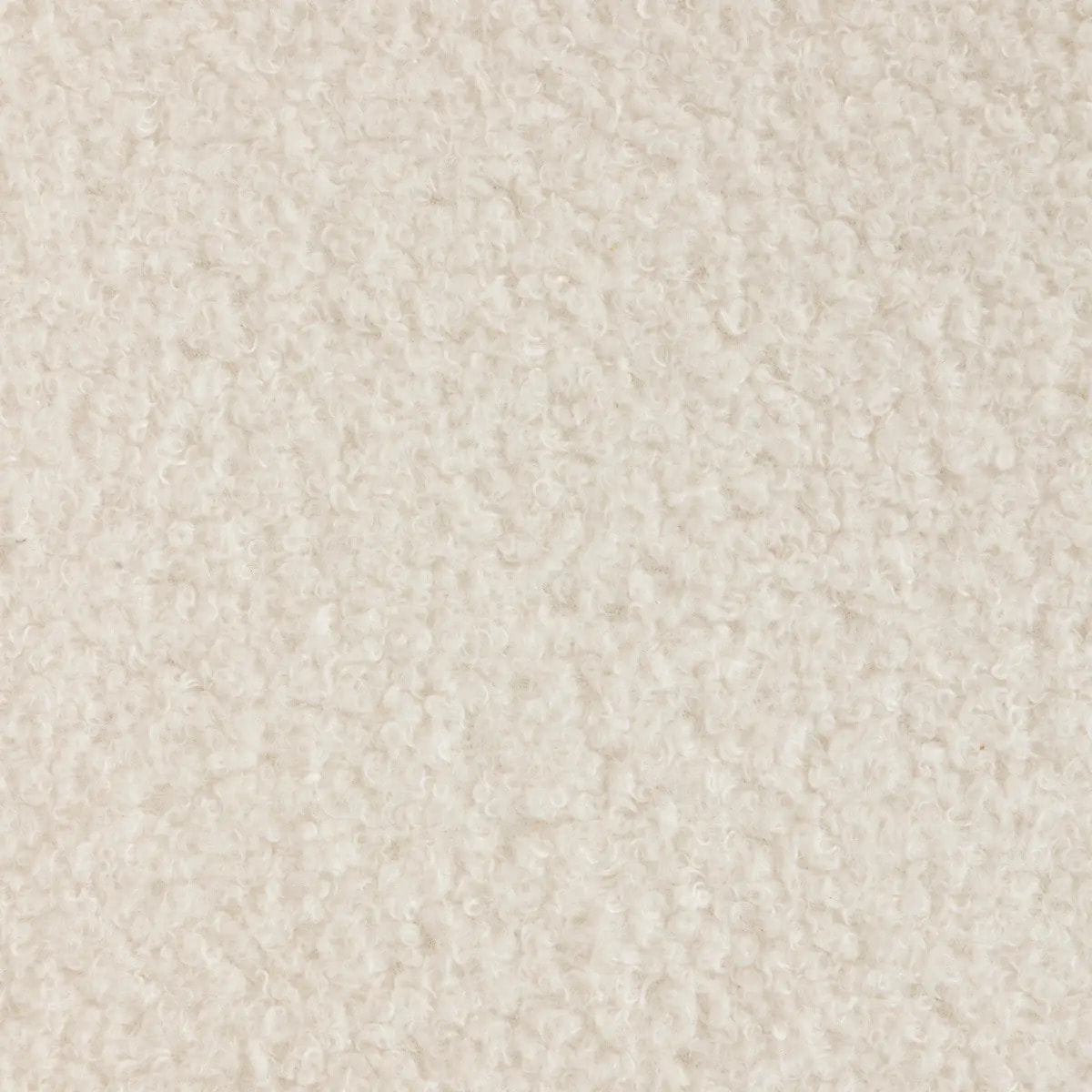 Chaise Baya pieds hêtre bouclette blanc