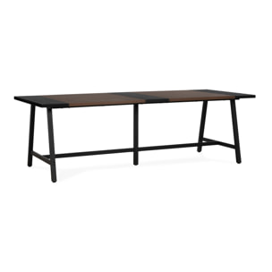Mesa de comedor Caracas efecto Nogal, 240 cm
