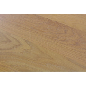 Table de repas en chêne massif et métal L200cm - ALADIN