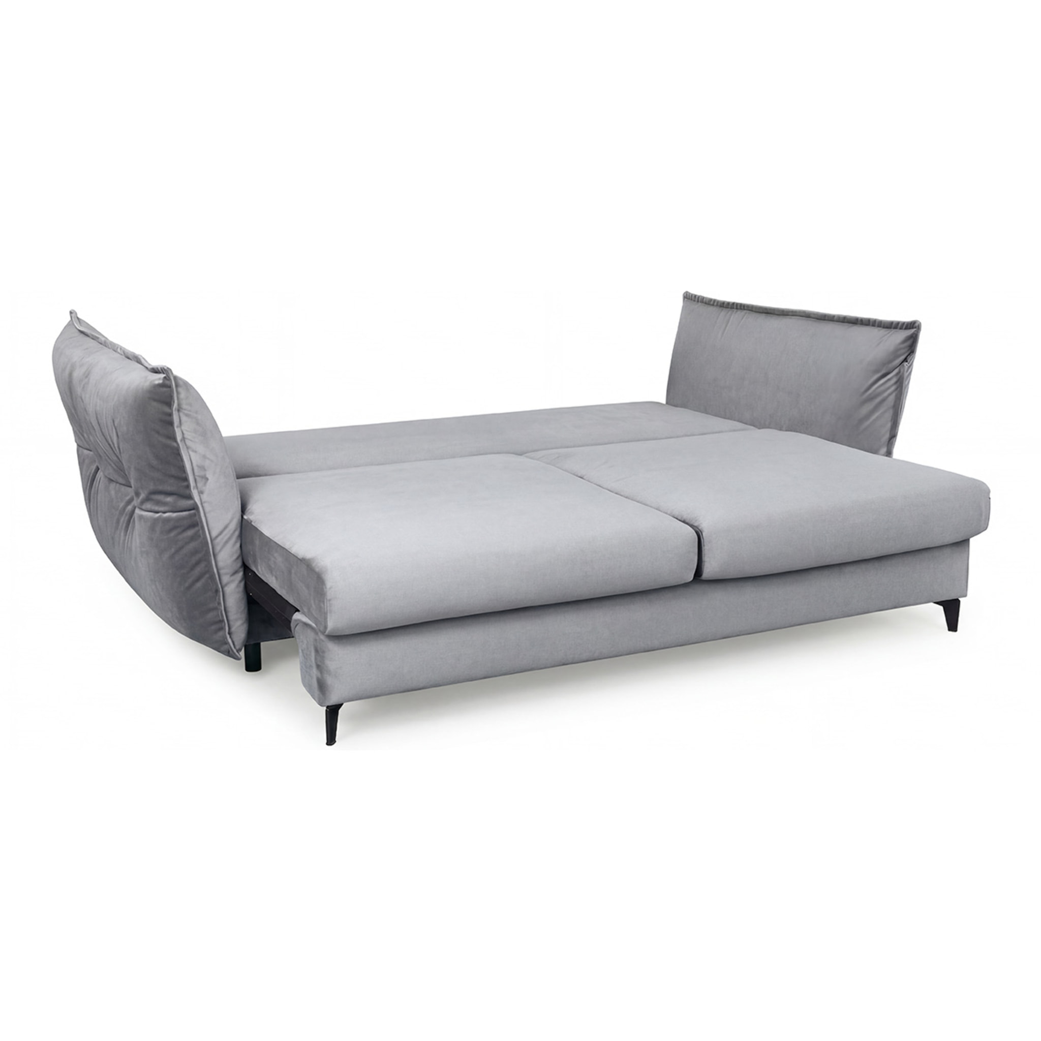 Canapé Velours Droit Convertible Verduro - 3 Places