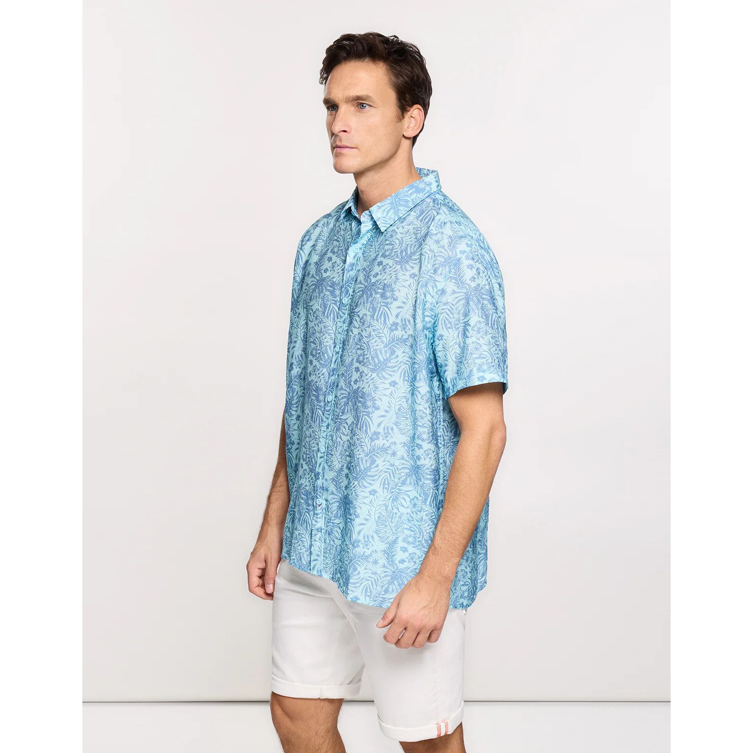 Camisa Manga Corta Azul - Westor