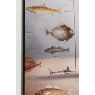 Peinture gondolier poissons 60x120cm Kare Design