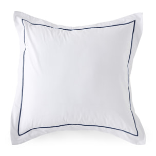 Taie d'oreiller ito blanc/bleu