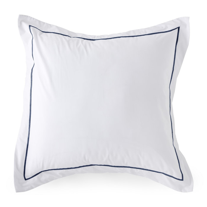 Taie d'oreiller ito blanc/bleu