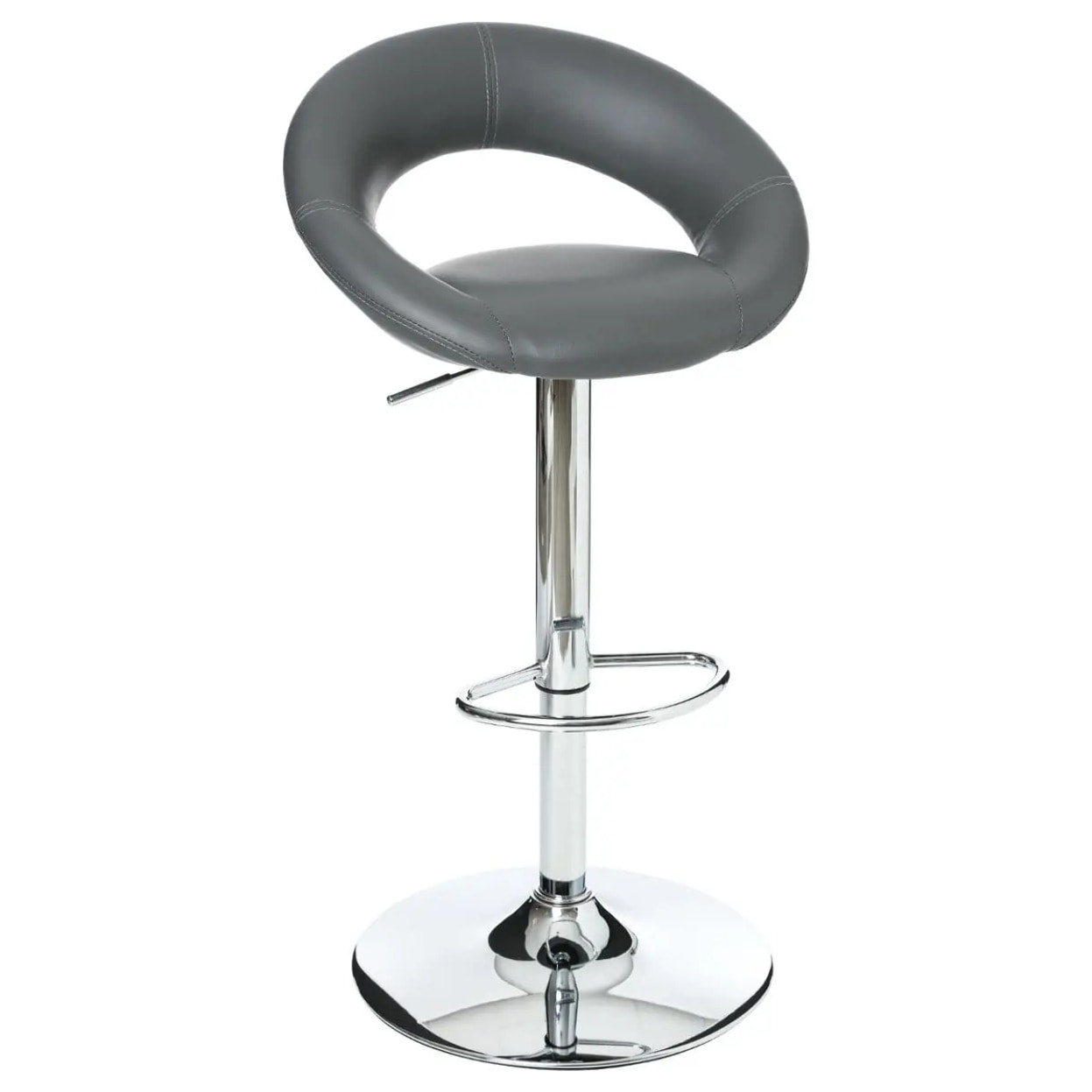 Lot de 2 tabourets de bar "Sasha" gris