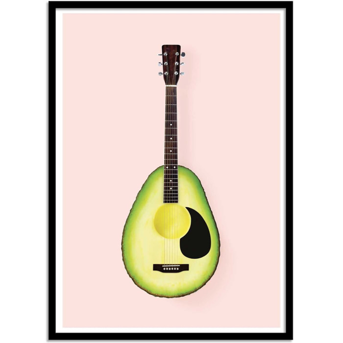 Affiche - Avocado Guitar - Paul Fuentes