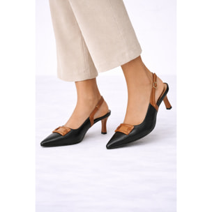 Decolletè con cinturino regolabile - tacco 8,5 cm