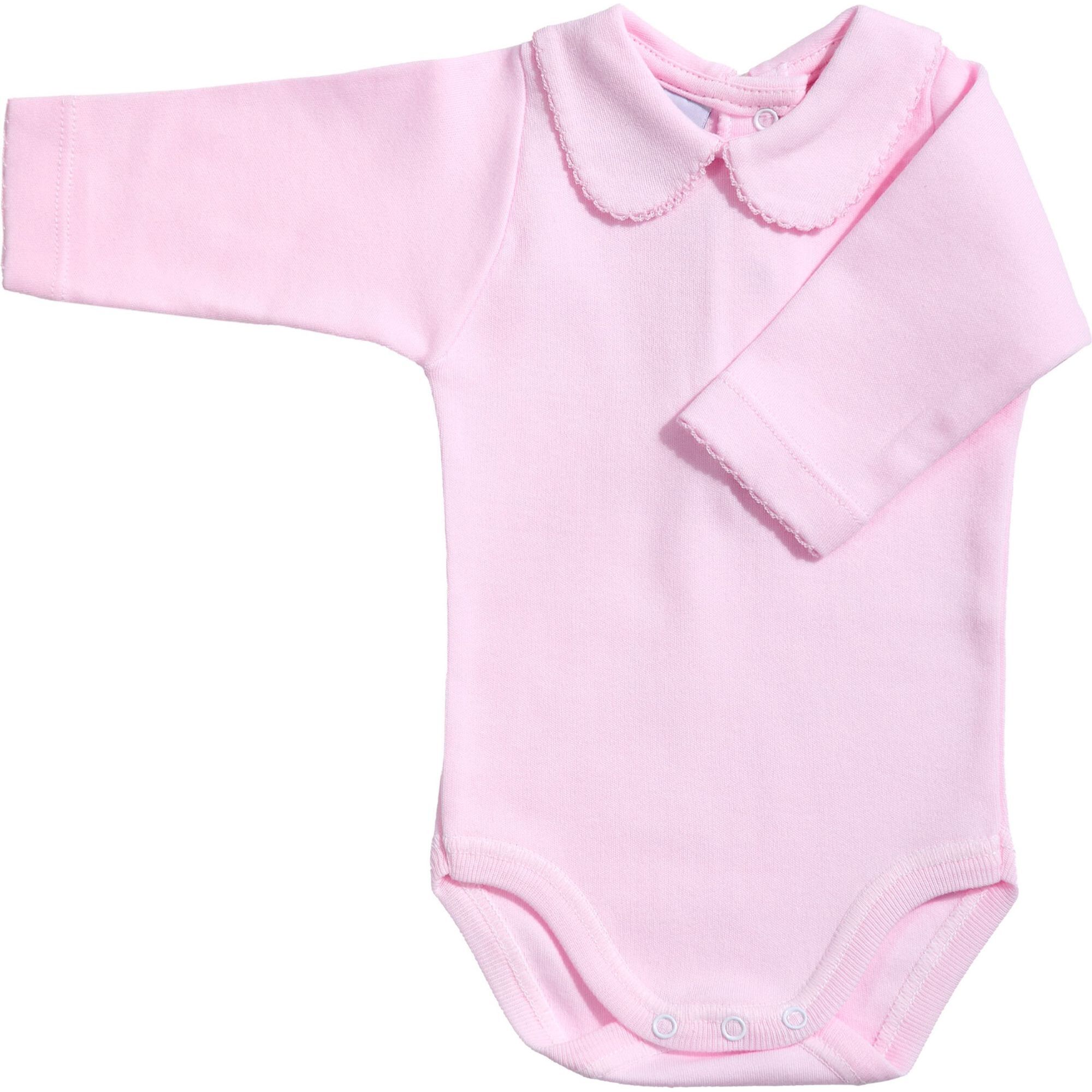 Body bebé manga larga cuello elegante