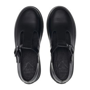 Superga - Donna Nero - 2541 MARY JANE BOX LEATHER