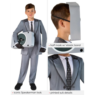 SKI-SPEAKERMAN BOYS COSTUME