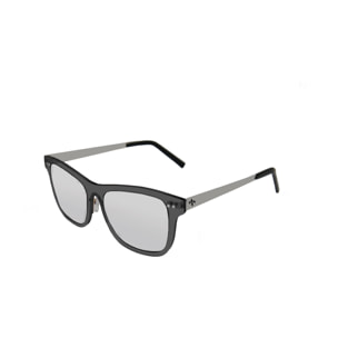 Gafas de sol LENOIR FERRAND - Transparente negro mate / Revo plateada