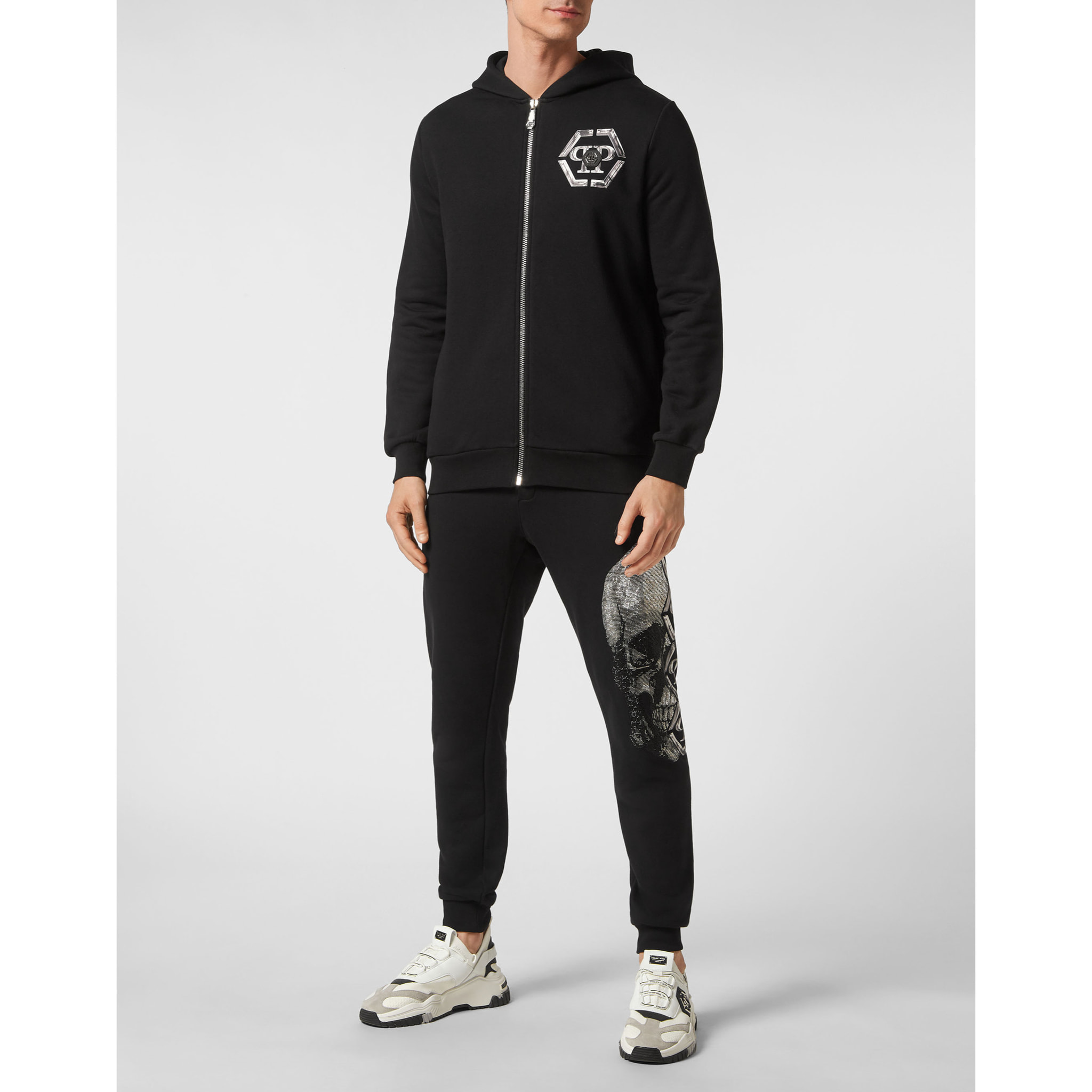 PHILIPP PLEIN Tracksuit: Hoodie & Trousers SKULL AND PLEIN