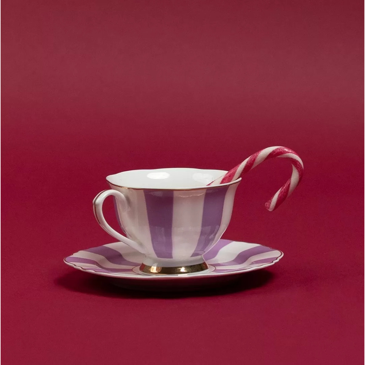 Tasses à café Harlequin violettes set de 4 Kare Design