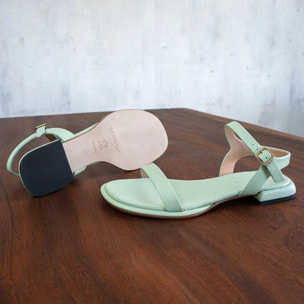Sandalias S3152 NAPPA PASTEL GREEN/ VALVIN color Pastel green