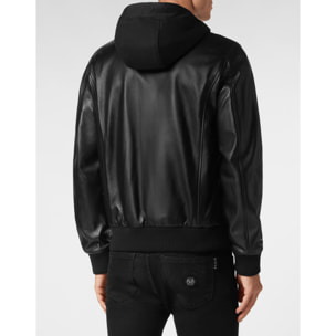 PHILIPP PLEIN Chaqueta de cuero ICONIC PLEIN