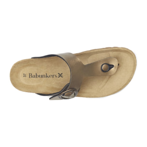 SANDALO GRANADA BABUNKERS MARRONE