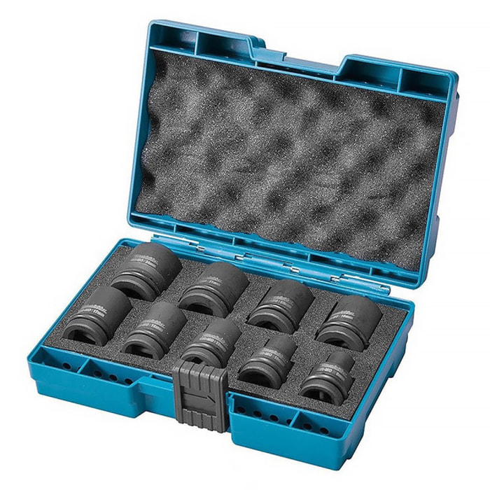 Coffret 9 douilles 1/2' MAKITA - B-66232