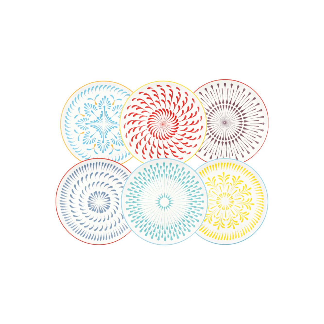 Lot de 6 assiettes à dessert, KYOTO