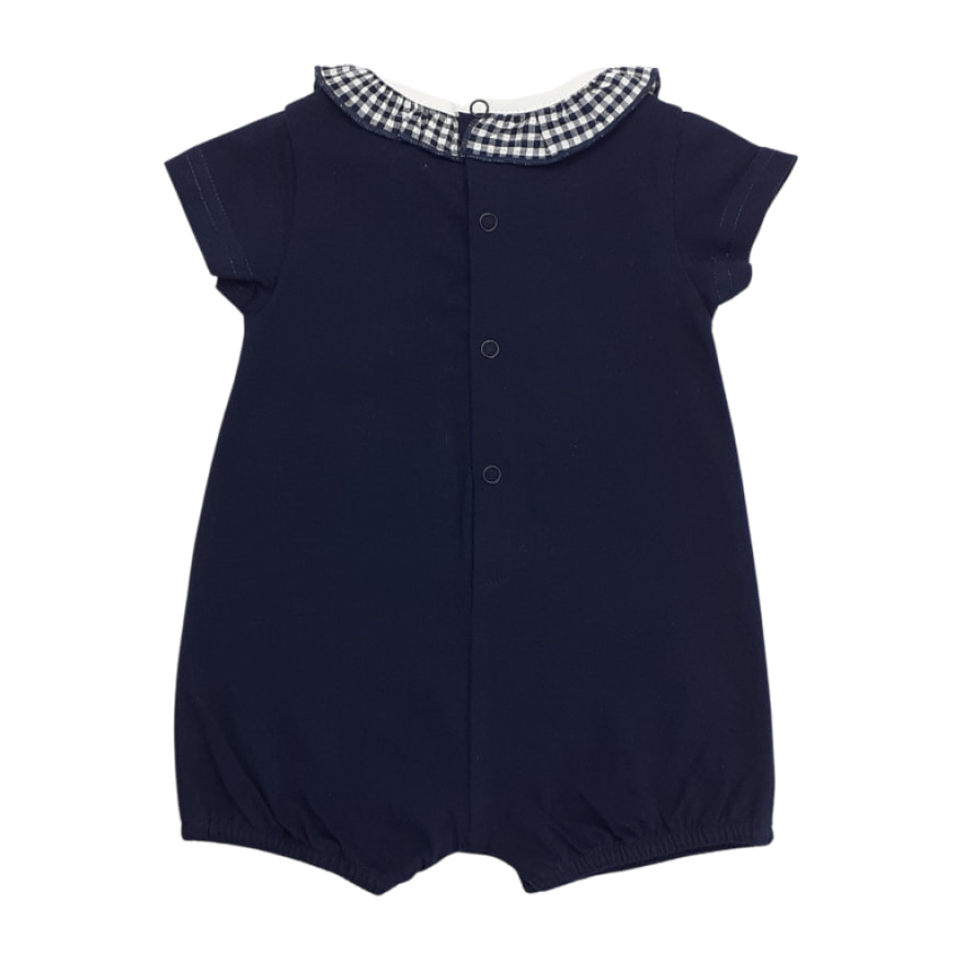 PAGLIACCETTO JERSEY BLU DETTAGLI VICHY BLU APINA