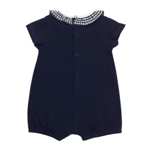 PAGLIACCETTO JERSEY BLU DETTAGLI VICHY BLU APINA