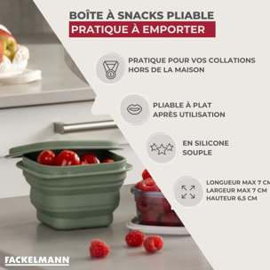 Lot de 4 boîtes à snacks 13 cl avec 3 boîtes à sauce Fackelmann Storage
