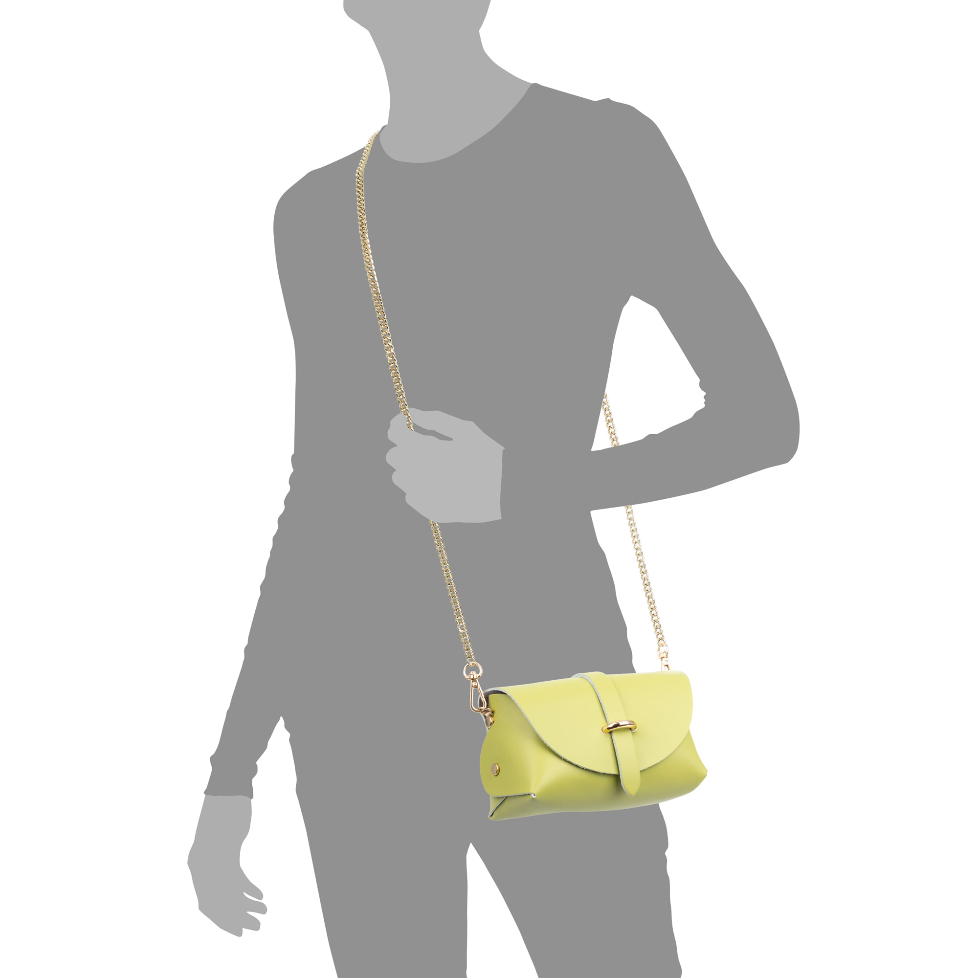 Aurora Borsa a tracolla Donna. Pelle autentica Ruga