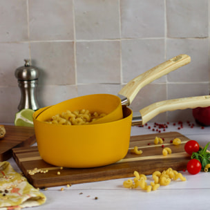 Casserole en revêtement céramique 16cm jaune - tous feux COLORAMA
