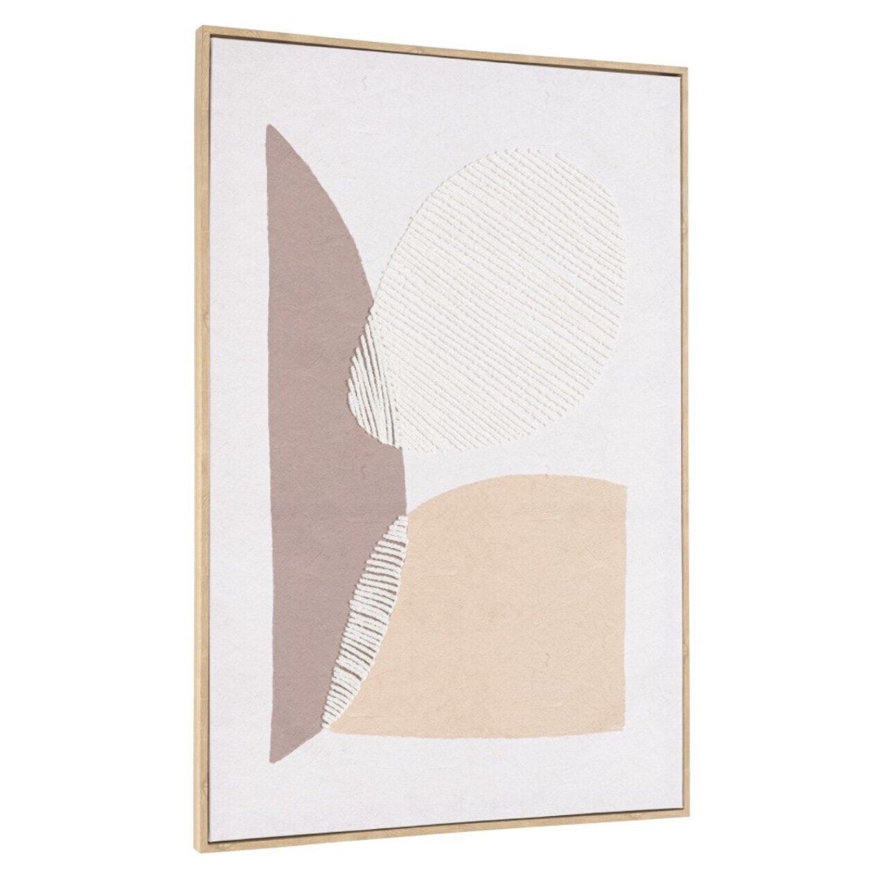 HOMER - Décoration murale 63x93cm formes abstraites n°1, cadre naturel