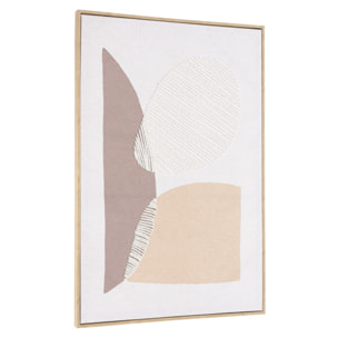 HOMER - Décoration murale 63x93cm formes abstraites n°1, cadre naturel