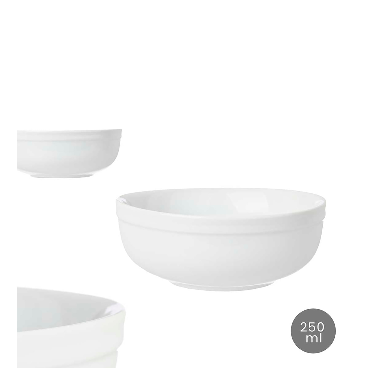 DAM CONFEZIONE 6 FIOCCHI IN PORCELLANA 16 CM 14.5x14.5x6 Cm. Colore bianco